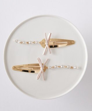 Maison de FLEUR リボンスリーピンセット