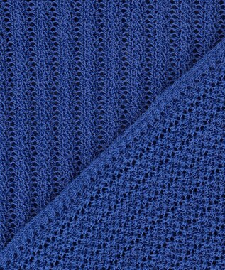 組曲 L 【先行予約・前後着用可】レーシーニット カーディガン ブルー系