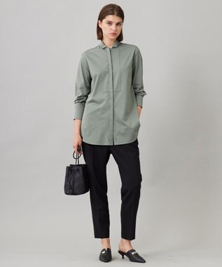 ICB 【UVカット・洗える】ウール2WAYストレッチ ドロストパンツ ブラック系