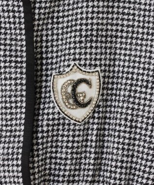 GRACE CONTINENTAL オーバーサイズ千鳥コート ブラック