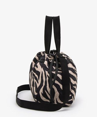LeSportsac E/W CITY DRAWSTRING BAG??? /アップタウンラフィアゼブラ/ブラック アップタウンラフィアゼブラ/ブラック