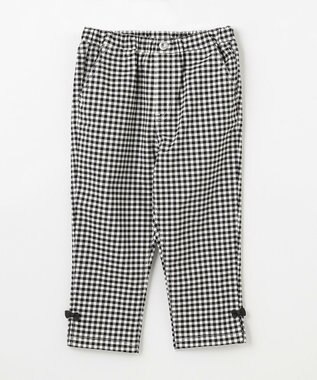 ANY KIDS ひんやりクール ギンガムパンツ ブラック×ギンガム