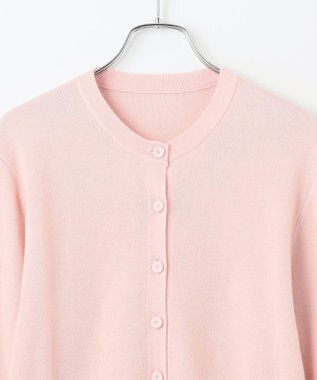 #Newans 【カシミヤ混】コンパクトニットカーディガン ピンク