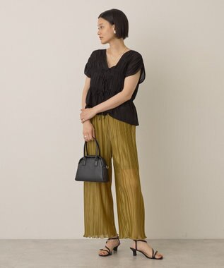 AMERICAN HOLIC ラメプリーツパンツ Green