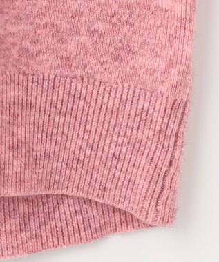 SHARE PARK LADIES ソフトタッチＶネックニット ピンク