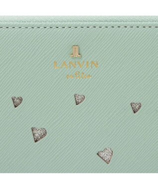 LANVIN en Bleu リュクサンブールハート Lファスナー長財布 ミント