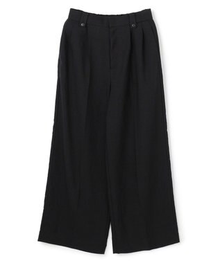 UNFILO 【セットアップ着用可】TENNEN TOUCH タックワイドパンツ ブラック