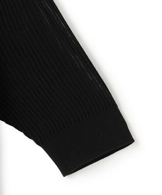 BEIGE， LEPIDO / 前後2WAY シアー編みニット Black