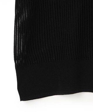 BEIGE， LEPIDO / 前後2WAY シアー編みニット Black