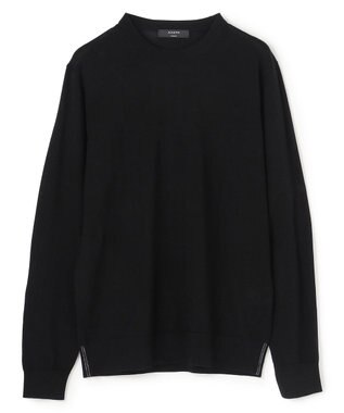 JOSEPH HOMME ウォッシャブルメリノ　クルーネックニット ブラック系