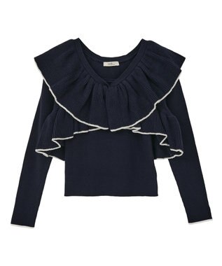 earth music&ecology 【SET ITEM】ラッフルニットボレロアンサンブル