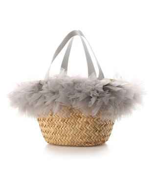 UNBILLION カカトゥ kakatoo / チュールフリンジカゴバッグ GY