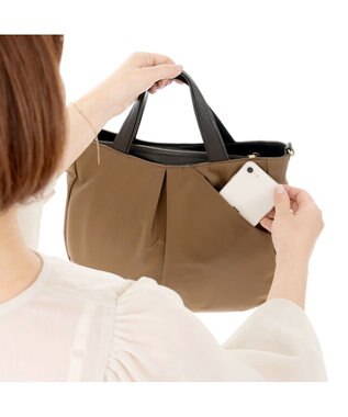 IBIZA ディアリオ　ナイロン　2WAYバッグ オーク