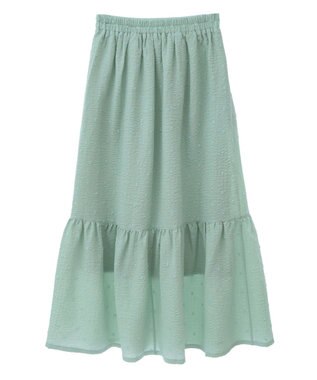 earth music&ecology ドットドビーフレアスカート Mint