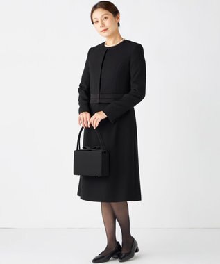 組曲 NOIR インナーマグネット リボンバッグ ブラック系