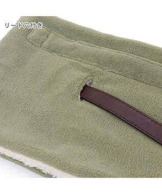 PET PARADISE ペットパラダイス フリーススヌード 小型犬 グリーン