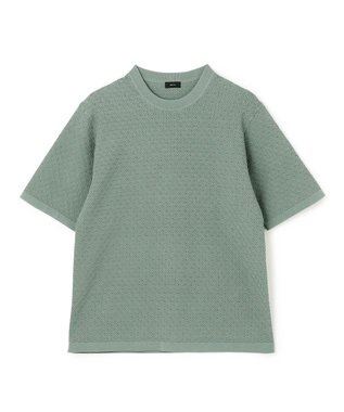 JOSEPH HOMME ドライコットンリンクス　半袖ニット ピーコックグリーン系