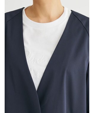 Green Parks 撥水加工　ケア楽着流しコート Navy