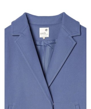 earth music&ecology チェスターコート（無地） Blue