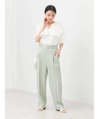 earth music&ecology ビッグカラーチェーンブラウス Off White