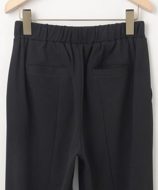 組曲 S スタイルアップジャージー フレアパンツ ブラック系