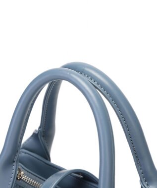 style code 【MERCURYDUO/マーキュリーデュオ】ミックスマテリアル　ハンドバッグ ブルー