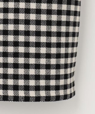 ANY SIS 【美人百花10月号掲載】2WAYリバーシブルラップ スカート 白黒ギンガム×チャコール