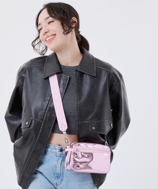 LeSportsac MIR E/W PHONE CROSSBODY/ピンクアメジスト