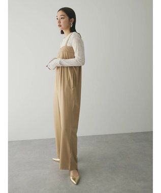 Green Parks armonia. ハイライズドサロペットパンツ Beige