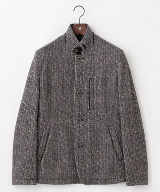 JOSEPH ABBOUD 【軽量/ストレッチ/イージーケア】ツィーディーフリース ジャケット ブラック系