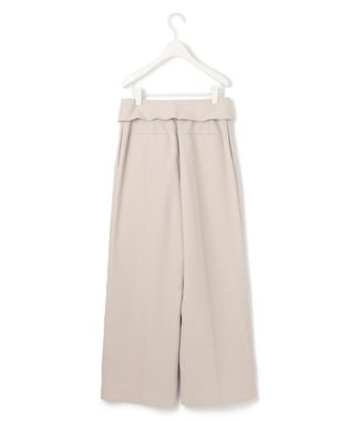 ICB L 【UVケア・接触冷感・速乾・防シワ・洗える】 FluidBackSatin デザインワイドパンツ トープ系