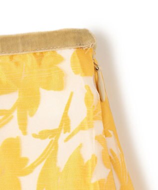 UNFILO フラワーオパールスカート イエロー