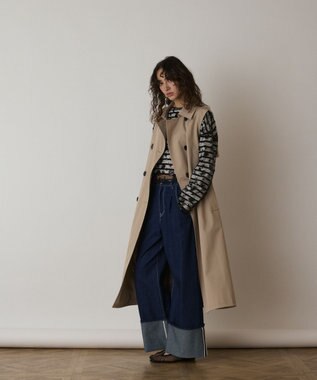 GRACE CONTINENTAL パーカーコンビトレンチ ベージュ