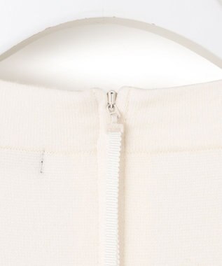 23区 【洗える】ヴィスコースストレッチ ミラノリブ ニット オフ×ブラック