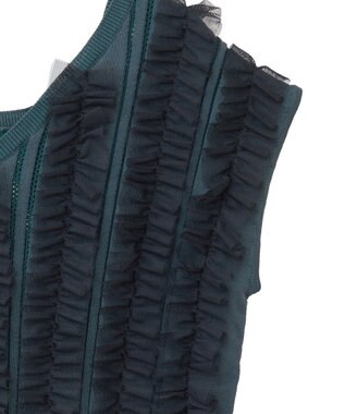 YECCA VECCA 2wayチュールフリルニット Black