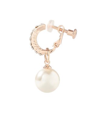 Maison de FLEUR ２Ｗａｙパールビジューイヤリング Pink Gold