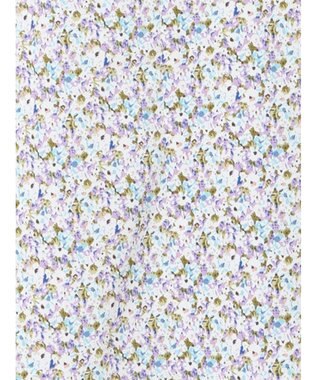 Te chichi パターンアソート5分袖ボウタイブラウス ブルー