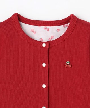 ANY KIDS 【Strawberry Collection】スナップボタン カーディガン レッド