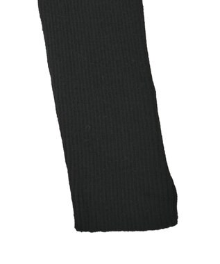 Green Parks もちやわ袖口釦リブニットプルオーバー Black