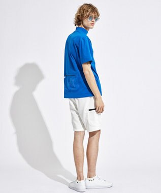 PW CIRCULUS 【UVカット / 吸水速乾 / 伸縮性抜群】【MEN】メッシュポケットモック ブルー系
