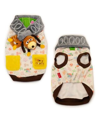 PET PARADISE ディズニー トイ・ストーリー　スリンキー マフラー付き トレーナー  小型犬 スリンキー