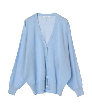 Green Parks ＵＶカット加工　ドルマンニットカーディガン Blue