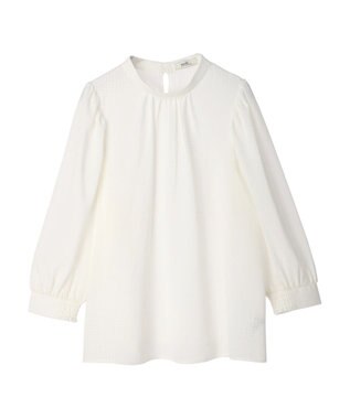 earth music&ecology Ｃｈｅｃｋドビーブラウス Off White