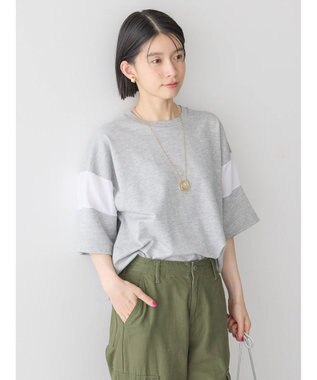 AMERICAN HOLIC 異素材ラインカットプルオーバー2 Light Gray Mixture