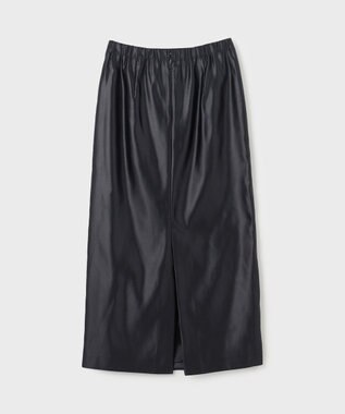 GRACE CONTINENTAL コーティングラップスカート ブラック