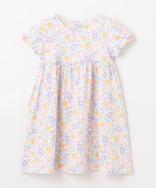 ANY KIDS カットソー サマー ワンピース ピンク系花柄