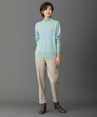 J.PRESS LADIES 【洗える・WEB限定カラーあり】CASHMERE BLEND ハイネック ニット ライトグリーン系