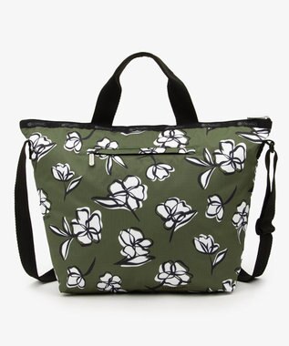 LeSportsac DELUXE EASY CARRY TOTE/オリーブフローラルシルエット オリーブフローラルシルエット