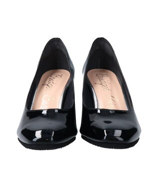 Bridget Birkin 【Bridget Birkin】晴雨兼用スクエアトゥパンプス ブラックエナメル