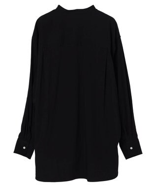 CRAFT STANDARD BOUTIQUE レーヨンデシンバンドカラーシャツ Black